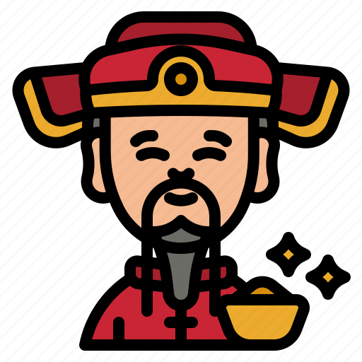God, china, chinese, newyear, wealth icon - Download on Iconfinder