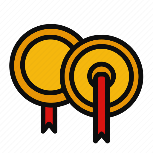 Cymbals, drum, instrument, lion dance icon - Download on Iconfinder