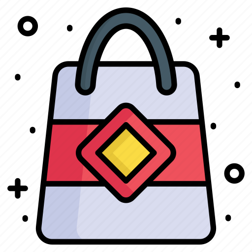 Shopping, bag, culture, chinese, new year, celebration, traditional icon - Download on Iconfinder