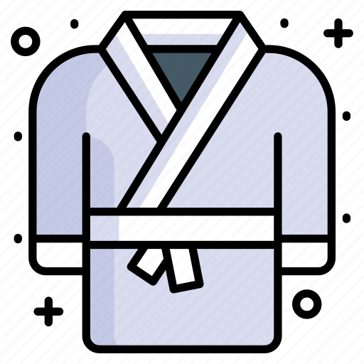Kimono, uniform, clothes, dress, gown, karate, karate gi icon - Download on Iconfinder