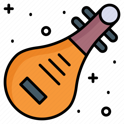 Musical, sitar, instrument, string, chinese, guitar, citole icon - Download on Iconfinder
