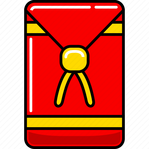 Envelope, chinese, asian, happy, vector, greeting, illustration icon - Download on Iconfinder