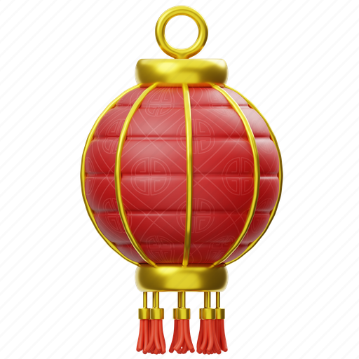 Chinese, lantern, traditional, tradition, asian, culture, imlek 3D illustration - Download on Iconfinder