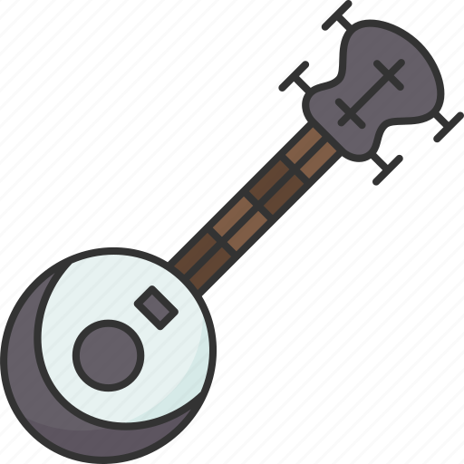 Banjo, stringed, instrument, folk, music icon - Download on Iconfinder