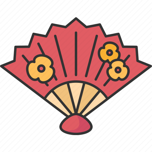 Fan, chinese, paper, oriental, cooling icon - Download on Iconfinder