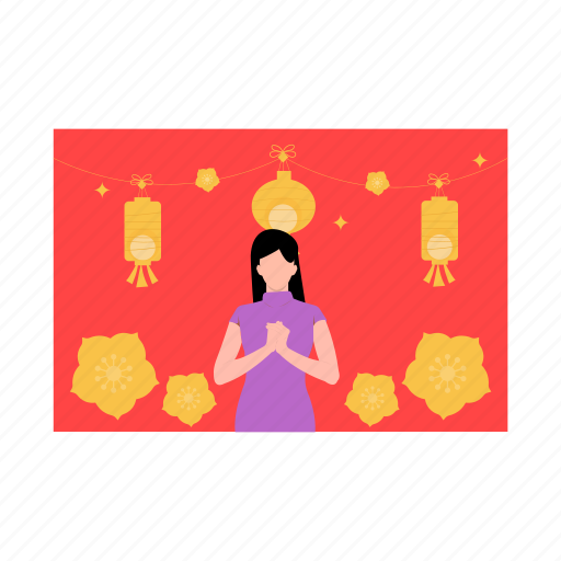 Female, celebrating, newyear, festive, event icon - Download on Iconfinder