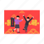 kids, celebrating, newyear, festival, chinese 