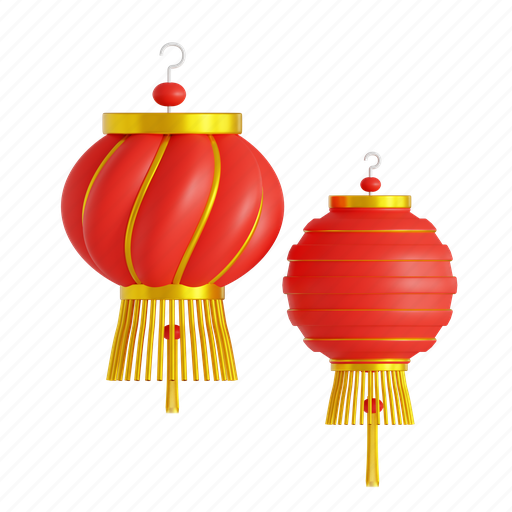 Chinese, lantern, traditional, festival, celebration, decoration, culture 3D illustration - Download on Iconfinder