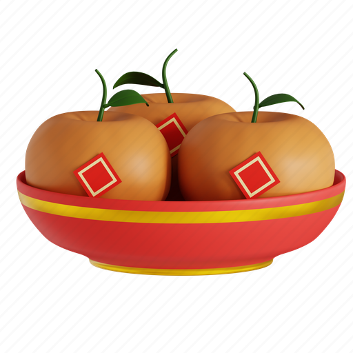 Orange, fruits, bucket, fruit, natural, celebration, festival 3D illustration - Download on Iconfinder