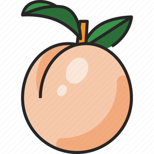 Peach, fruit, food, healthy, fresh, sweet, delicious icon - Download on Iconfinder