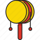 drum, rattle drum, musical-instrument, hand drum, festival, culture, chinese new year