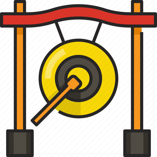 Gong, music, instrument, chinese, asian, traditional, culture icon - Download on Iconfinder