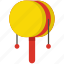 drum, rattle drum, musical-instrument, hand drum, festival, culture, chinese new year 