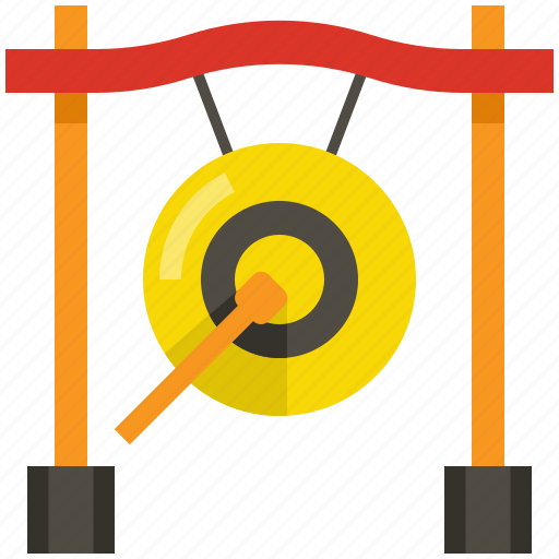 Gong, music, instrument, chinese, asian, traditional, culture icon - Download on Iconfinder