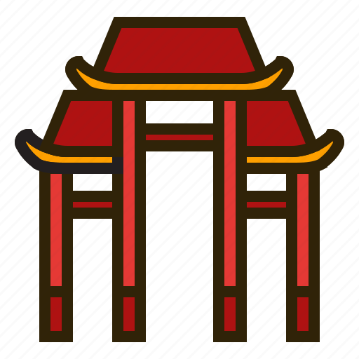 Chinese new year, door, gate, lunar, oriental, spring festival, tunnel icon - Download on Iconfinder