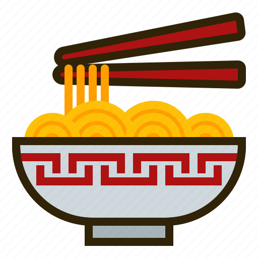 Chinese new year, chopstick, food, lunar, noodles, oriental, spring festival icon - Download on Iconfinder
