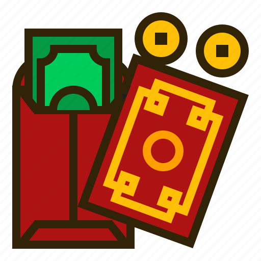 Angpau, chinese new year, lunar, money, oriental, red envelope, spring festival icon - Download on Iconfinder