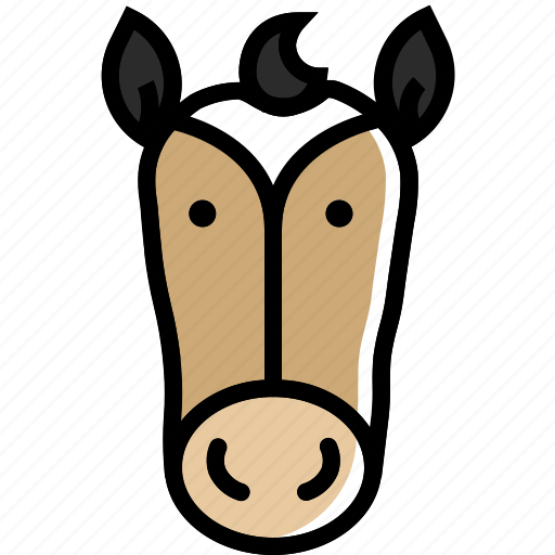 Animal, chinese, face, horse, of, year, zodiac icon - Download on Iconfinder