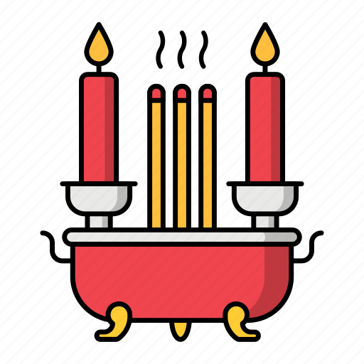 Incense, chinese, new, year, incense burner, altar, tranditional icon - Download on Iconfinder