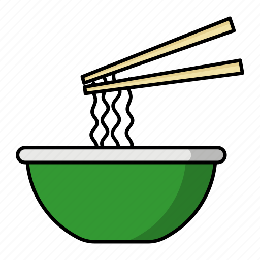 Noodle, chinese, food, noodles, traditional, chow mein, chopsticks icon - Download on Iconfinder