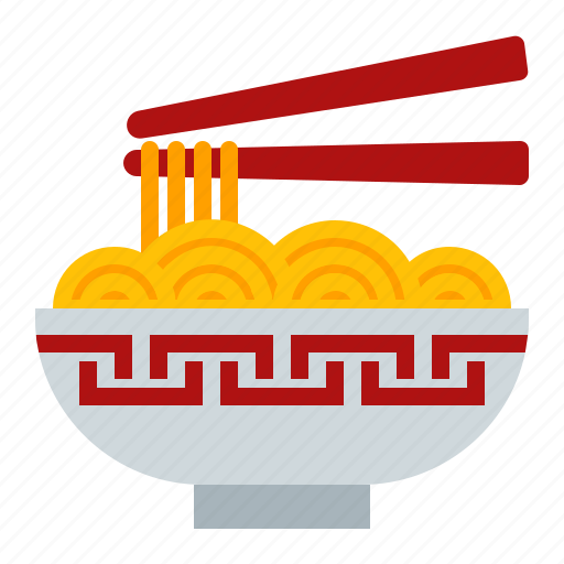 Chinese new year, chopstick, food, lunar, noodles, oriental, spring festival icon - Download on Iconfinder