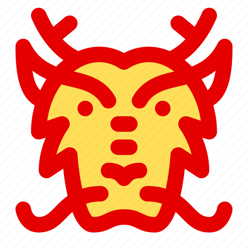 Dragon, head, chinese, new, year, zodiac, animal icon - Download on Iconfinder