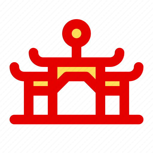 Temple, gate, chinese, culture, asia, traditional icon - Download on Iconfinder