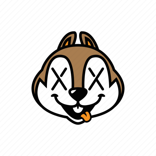 Animal, chipmunk, face, head, smile icon - Download on Iconfinder