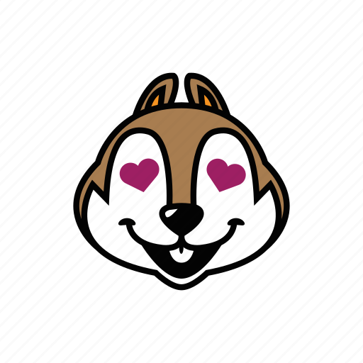 Animal, chipmunk, face, head, smile icon - Download on Iconfinder