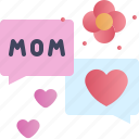 mothers day, celebration, mom, chat, greeting, message, notification