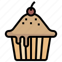 cupcake, bakery, muffin, sweet, strawberry