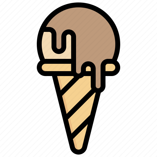 Ice, cream, cone, frozen, summer, time, cold icon - Download on Iconfinder