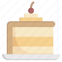 chocolate, cake, piece, food, and, restaurant, of, baker