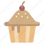 cupcake, bakery, muffin, sweet, strawberry 