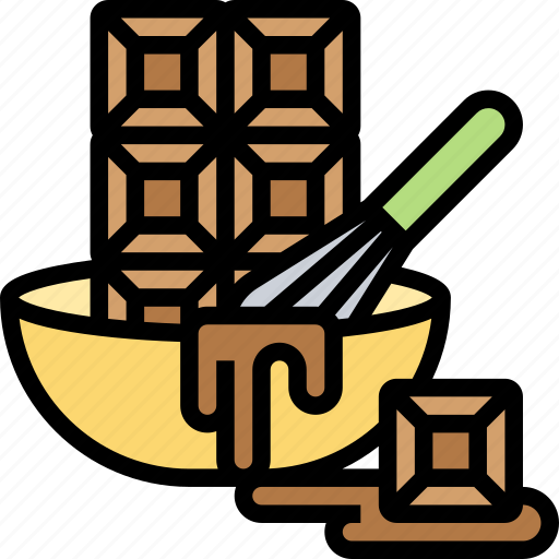 Chocolate, baking, melt, dessert, recipe icon - Download on Iconfinder