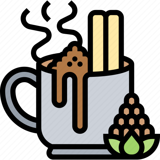 Chocolate, hot, drink, cinnamon, cup icon - Download on Iconfinder