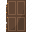 chocolate, bar, cocoa, ingredient, bitter