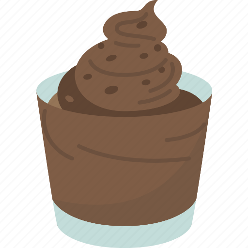Mousse, chocolate, pudding, dessert, creamy icon - Download on Iconfinder