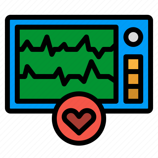 Ecg, ekg, electrocardiogram, heart, heartbeat icon - Download on Iconfinder