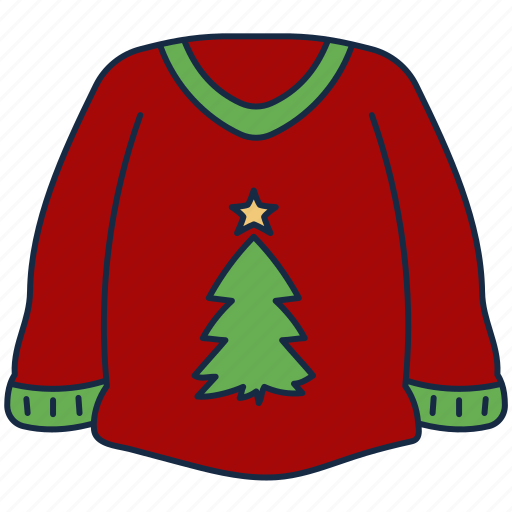 Coat, christmas, wear, jacket, sweater, overcoat icon - Download on Iconfinder