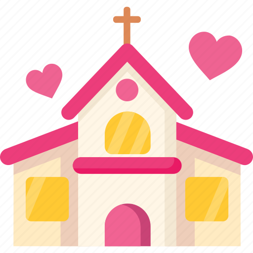 Wedding, church, culture, religious, marriage, building icon - Download on Iconfinder
