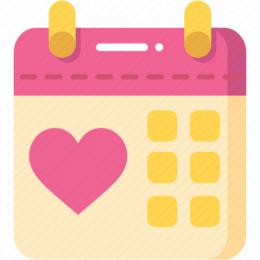 Wedding, date, calendar, wedding date, romantic date, valentines day, schedule icon - Download on Iconfinder