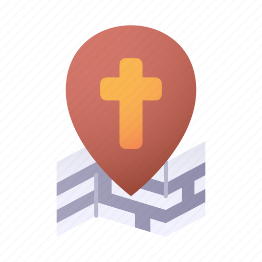 Christianity, religion, location, pin icon - Download on Iconfinder
