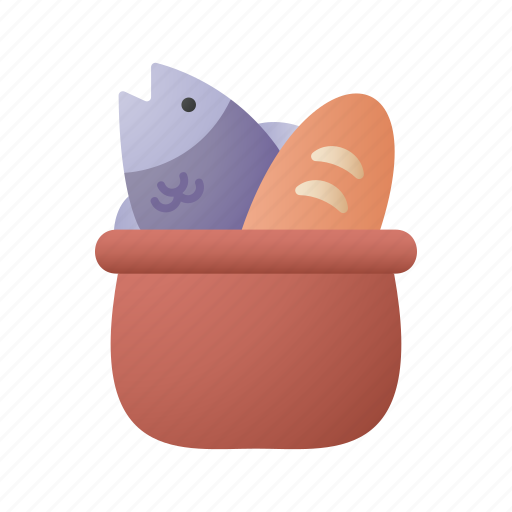 Fish, bread, bible, jesus icon - Download on Iconfinder