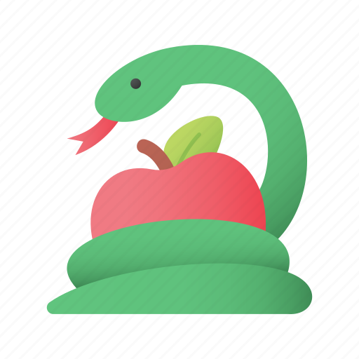 Sin, snake, apple, christianity icon - Download on Iconfinder