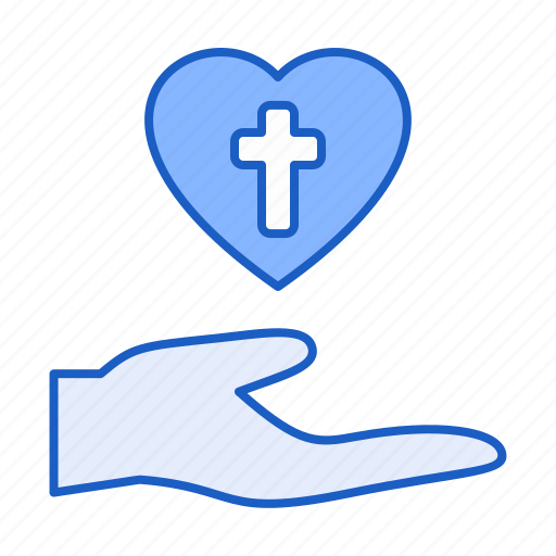 Hand, love, christianity, heart icon - Download on Iconfinder