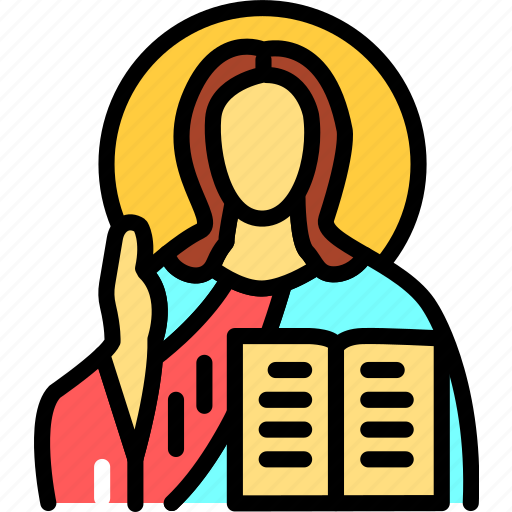 Christ, jesus, iconography, blessing icon - Download on Iconfinder