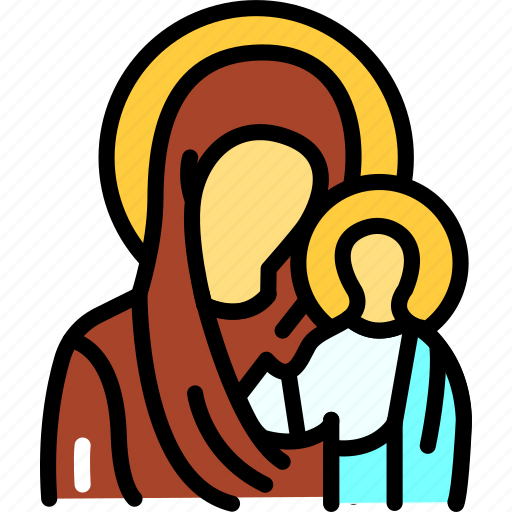 Mother, god, jesus, iconography icon - Download on Iconfinder