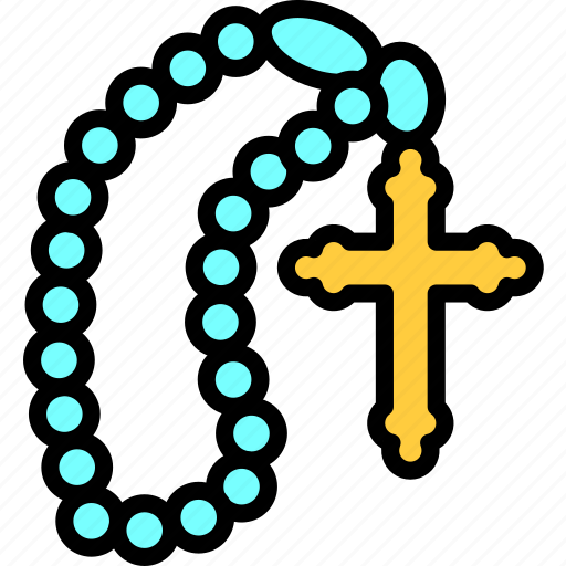 Rosary, necklace, cross icon - Download on Iconfinder