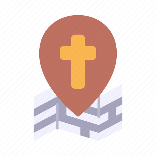 Christianity, religion, location, pin icon - Download on Iconfinder
